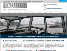 Tablet Screenshot of houdini-marine.co.uk